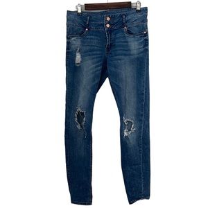 Refuge High arise Ripped Denim Skinny Jeans SZ 10